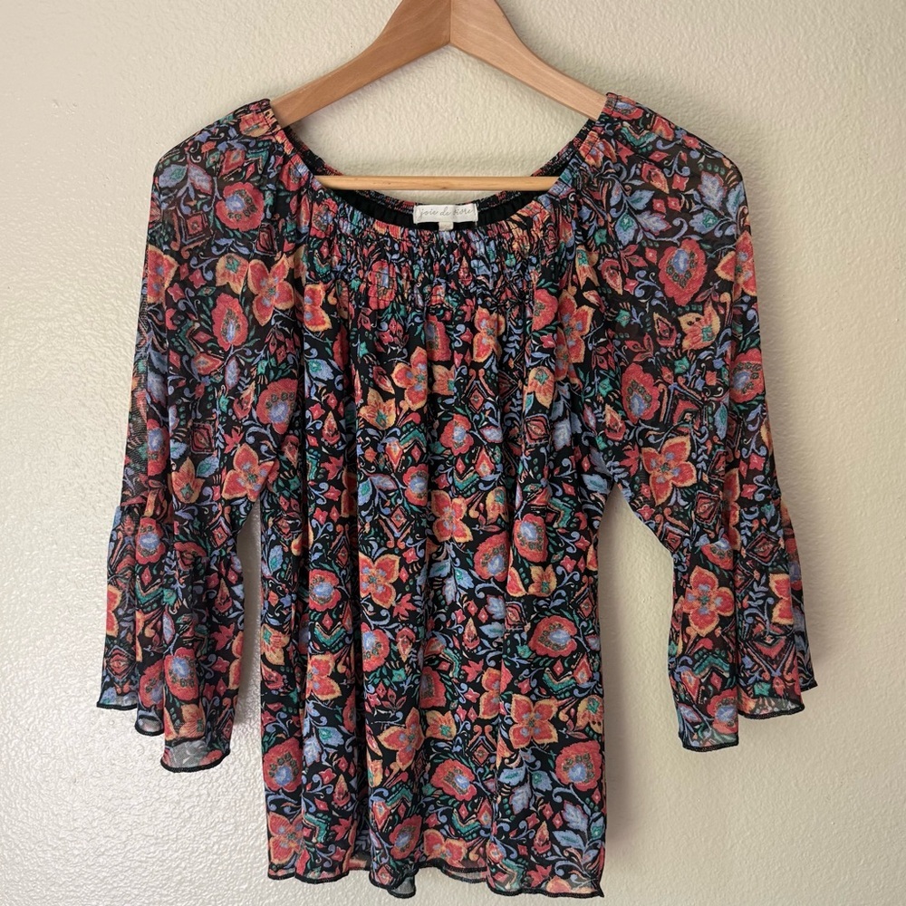 ❇️Joie De Vivre Colorful Floral Women's Blouse 2 for $22❇️